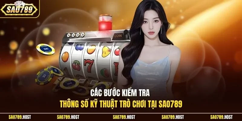 Các bước kiểm tra thông số kỹ thuật trò chơi tại Sao789