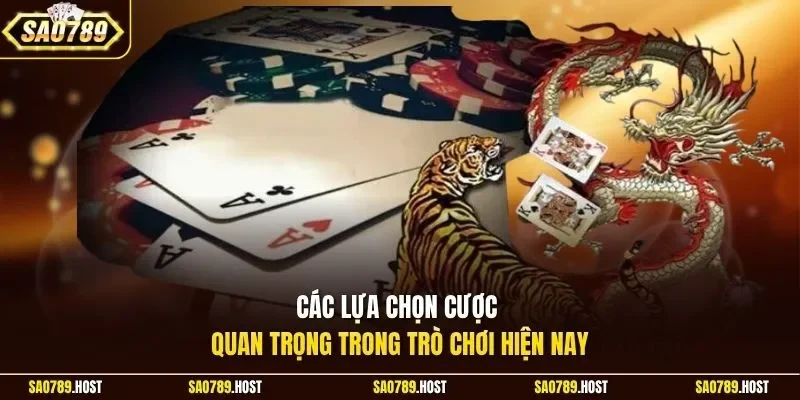 Các lựa chọn cược quan trọng trong trò chơi hiện nay