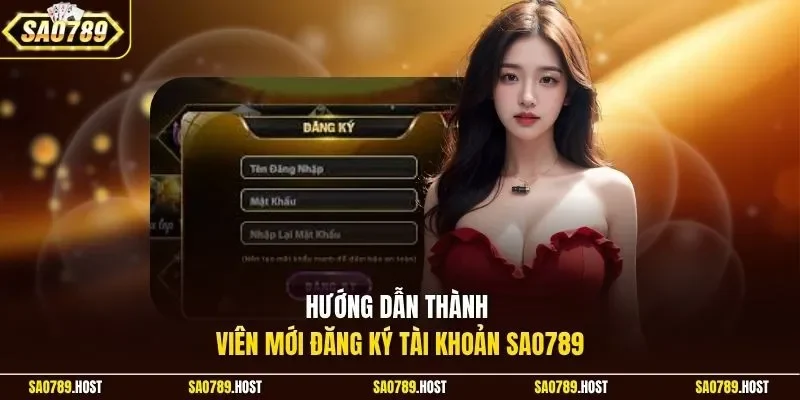 Hướng dẫn thành viên mới đăng ký tài khoản Sao789