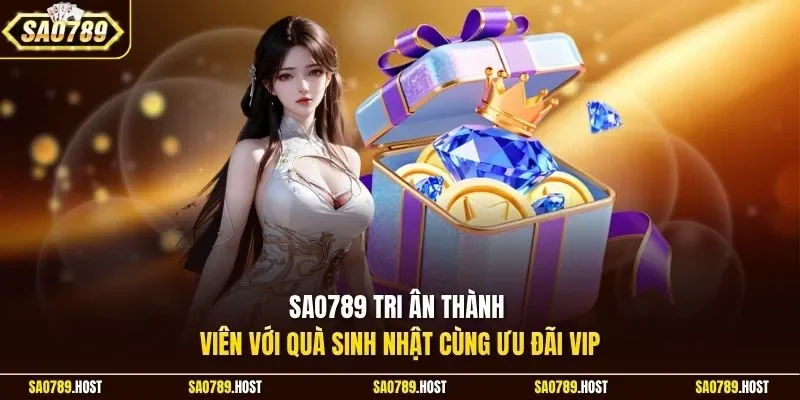 Sao789 tri ân thành viên với quà sinh nhật cùng ưu đãi VIP